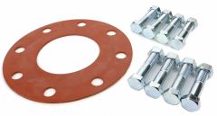 Boltpack 150# Red Rubber Full Face 12" x 1/8"