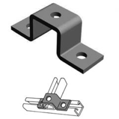 Strut Fitting Channel Support 3 Hole 5-3/8x1-5/8x1-3/4"(U10)