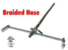 Fire Sprinkler Flexible Drop Hose 28" (3/4") Braided with preassembled bracket UL/FM