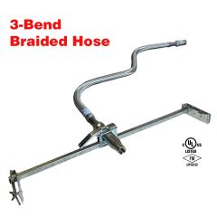 Fire Sprinkler Flexible Drop Hose 72" (1/2") Braided with preassembled bracket UL/FM