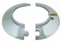 Wall Plate Cast Brass CP Split 3" IPS w/ Set Screw
