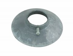 Wall Plate 1-1/2" IPS Galvanized w/ Set Screw