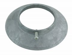 Wall Plate 2-1/2"ips Cast Iron Galvanized W/Set Screw (50/44