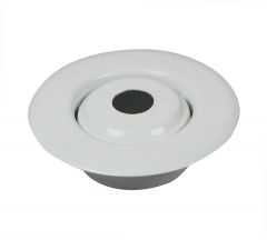 Escutcheon 2PC 501 ALUMINUM WHITE Flush/Rec 3/4"IPS