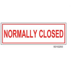 Sign Alum  6x2 Normally Closed (100/1000/22#)