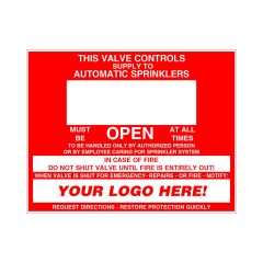 Sign Alum Personalized 9x7 Control Valve (100)