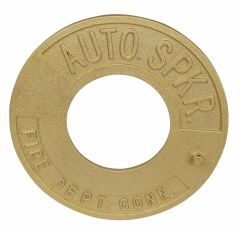 FDC Wallplate 2-1/2"IPS Alum Brass (Auto Sprink)