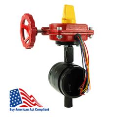 Fire Protection Butterfly Valve Groove 6" 300# UL,FM Buy American