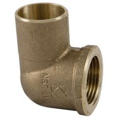 Copper Fitting 1/2" CxF 90° Cast Br Elbow (=Nibco 707-3)