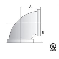 PIPE FITTING Malleable 45° Street Elbow 1/8"(100/600)