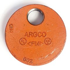Grooved End Cap 2-1/2" w/Hole 1" (602)