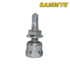 Sammy Steel DSTR-516 BOTTOM MOUNT 1/4-20 SHANK X 1" LENGTH WITH #3 NUT FOR 3/8" THREADED ROD