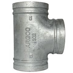 GALVANIZED Grooved Short Tee 4"  (302)