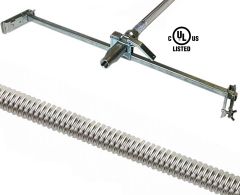 Fire Sprinkler Flexible Drop Hose 48" (3/4") Unbraided with preassembled bracket UL