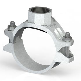Mechanical Tee 8"x1-1/4" Thread Galv (302G)