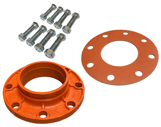 Grooved Flange Adapter Nipple 8" (802) w/Nut Bolt & Gasket Kit