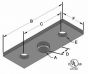Ceiling Flange Steel Galvanized 3/8" UL LISTED (PHD 945)