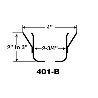 Escutcheon 2PC 401B Alum WH 3/4"IPS W/2.75LG Dia.Cup