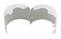 Escutcheon Replacement 2PC Steel Split Cup W/Standard Skt WH 1/2"IP