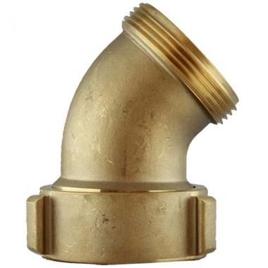 Flow Nozzle Elbow 45 deg. Brass 2.5" NST