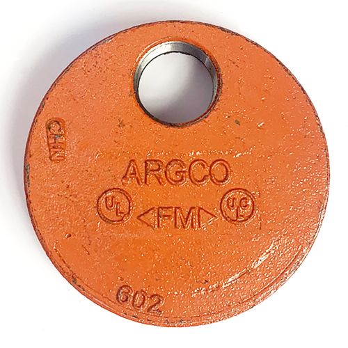 Grooved End Cap 8" W/Hole 1" (602)