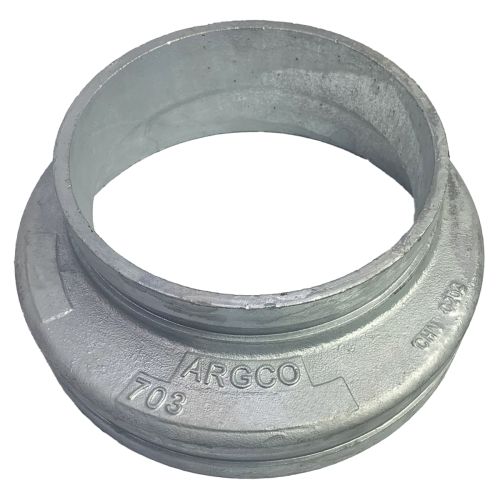 GALVANIZED Grooved Eccentric Reducer 6" x 5"