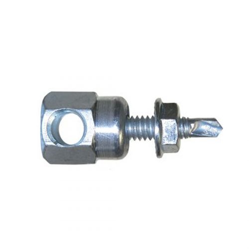SAMMY STEEL SWDR-1.5 STEEL SIDEMOUNT 1/4-20 SHANK X 1" LENGTH WITH #5 NUT FOR 3/8" THREADED ROD