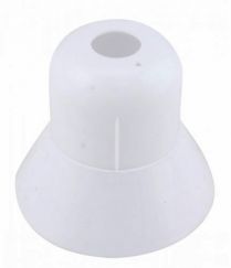 Escutcheon Plastic 2PC WH 1/2