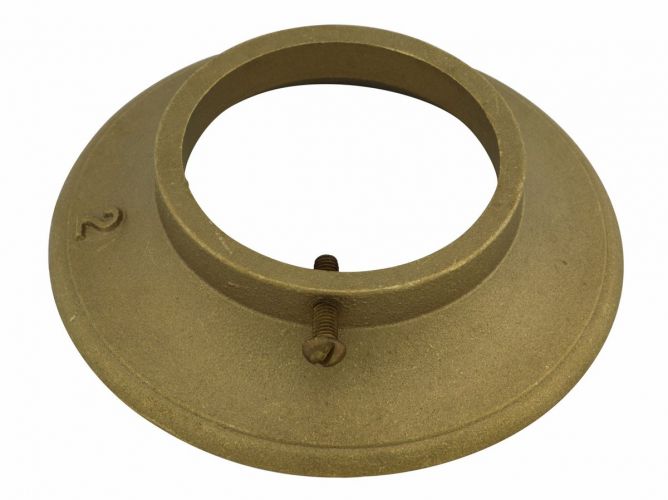 Wall Plate Cast Brass 2-1/2" w/ Set Screw