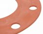 Gasket Pipe Flange Red Rubber Full Face  150# 2-1/2" x 1/8"
