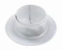 Escutcheon Replacement 1pc Alum WH 501R Split w/ Skirt 3/4"