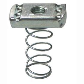 Strut(Channel) Nut 7/8" w/Long Spring Galv (100)