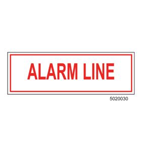 Sign Vinyl Decal 6x2 Alarm Line (100/.6#)