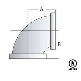 PIPE FITTING Malleable 45° Street Elbow 1/8"(100/600)