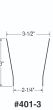 Extended 401 Skirt only 3" Aluminum