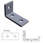 Strut Angle Fitting 90° Three Hole 4-1/8" x 1-5/8" (25)