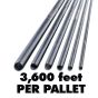All Thread Rod Zinc plated 1/2" x 6' (sold by the pallet)