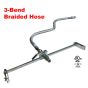 Fire Sprinkler Flexible Drop Hose 72" (3/4") Braided with preassembled bracket UL/FM