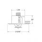 Escutcheon Recessed (Short.75"Depth)Black 1/2" IPS (CLOSE OUT)