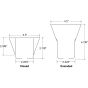 Escutcheon 2PC Extended WH 1/2" IPS(3-5" ADJ)