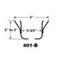 Escutcheon 2PC 401B Alum 3/4"IPS W/2.75"LG Dia Cup