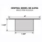 H24511 pol al 1-3/4" ID, 3" OD, 1-1/8" depth fits Central GB-Alpha