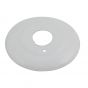 Escutcheon 1PC Alum (WH)  1/2"X1/2" IPS