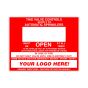 Sign Alum Personalized 9x7 Control Valve (100)