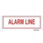 Sign Vinyl Decal 6x2 Alarm Line (100/.6#)