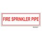 Sign Vinyl Decal 6x2 Fire Sprinkler Pipe (100/.6#)