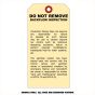 Tag Personalized Backflow Prevention Annual Inspection 3-3/4" x 7-1/2" 2-Sided Manila Cardstock, 1-Color Print