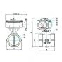 Bronze Butterfly Valve Threaded 1-1/4" 300#