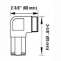 90 Degree Flex Hose Nipple 1" x 3/4"(for AR-100/AR-200)