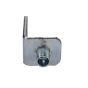 Angle Bracket Tapped Galv. 3/8" w/ Knurled Nut LAG/DR Screw